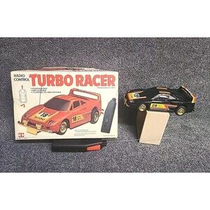 VTG 1989 T.T. Toys Turbo Racer Remote Control in Open box, TT802 For Repair Read